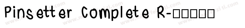 Pinsetter Complete R字体转换